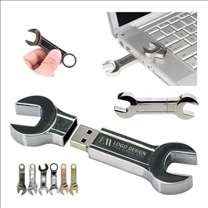 8GB Metal Wrench Shaped USB Flash Drive Custom